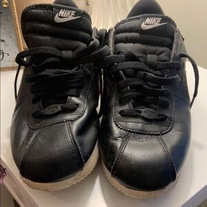 Nike Black Leather Sneakers